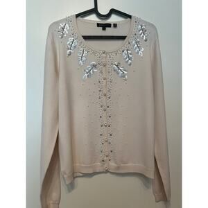 BCBG Maxazria Silk blend cardigan